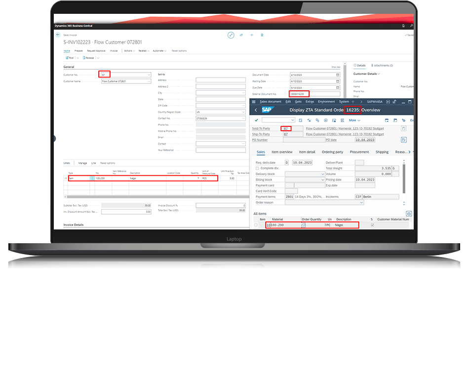 Conectar SAP y Dynamics 365 Business Central 