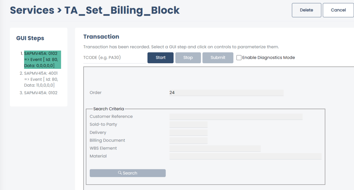 Screenshot yunIO Use Case Billing Block